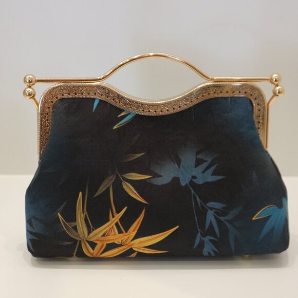 Vintage Brass Japanese bag, handmade bag, evening clutch, clutch bag, clutches - Picture 6 of 8